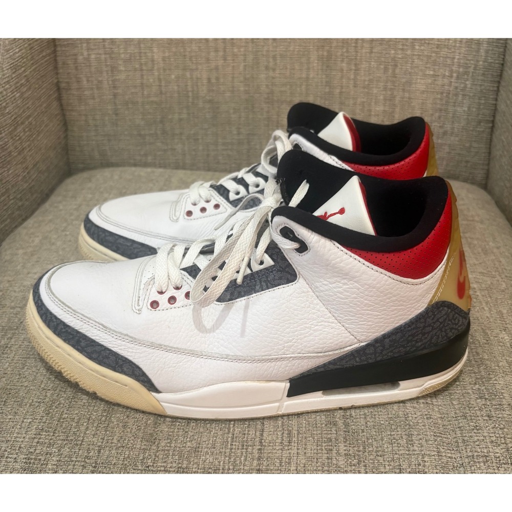 Nike Air Jordan 3 Retro SE Denim Fire Red White CZ6431-100 Mens 12